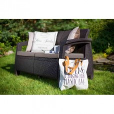 KETER. Canapea cu 2 locuri maro Corfu Love Seat..